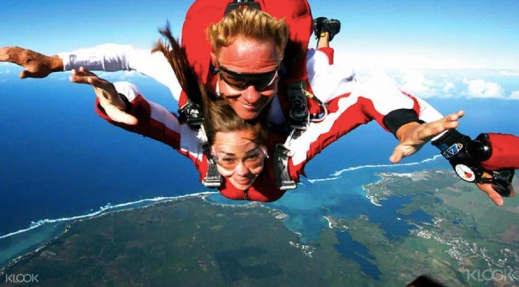 skydive in mauritius