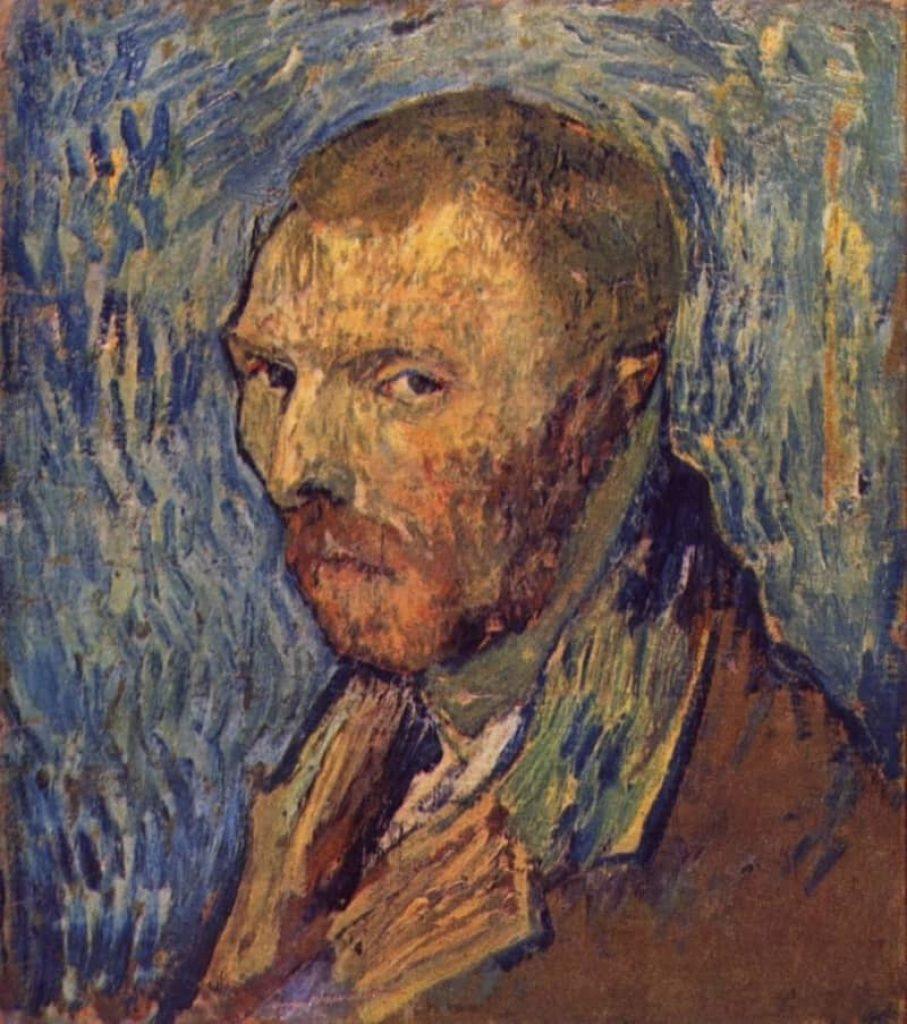 Van Gogh self portrait painting