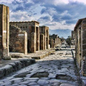 Ancient ruins in pompeii