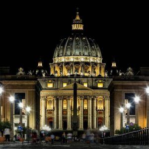 St Peter's Basilica at Night