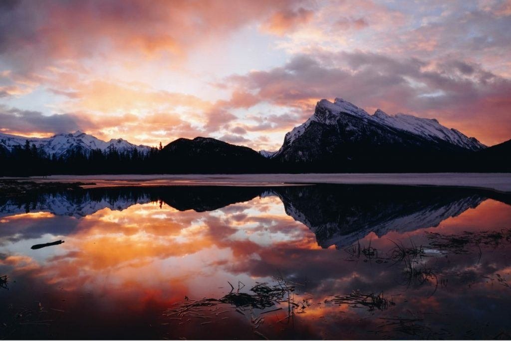 mountain reflection