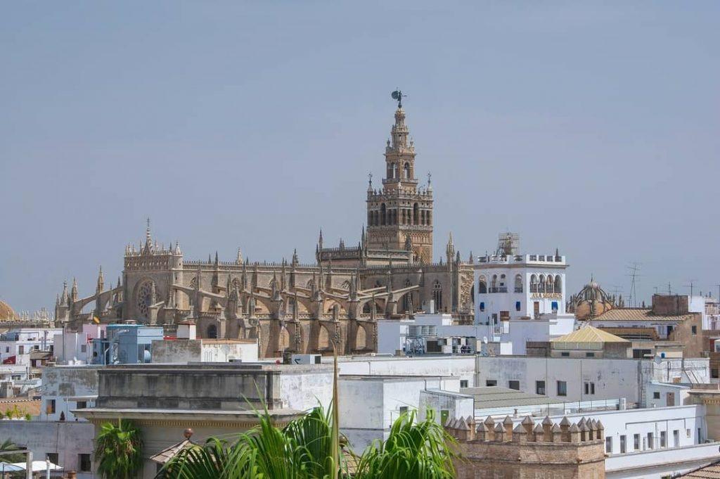 Seville cathedral from a distance