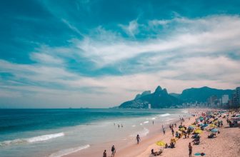 People relaxing on Rio de Janeiro beach