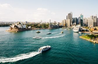 Sydney Opera House and the city of Sydney, Australia
