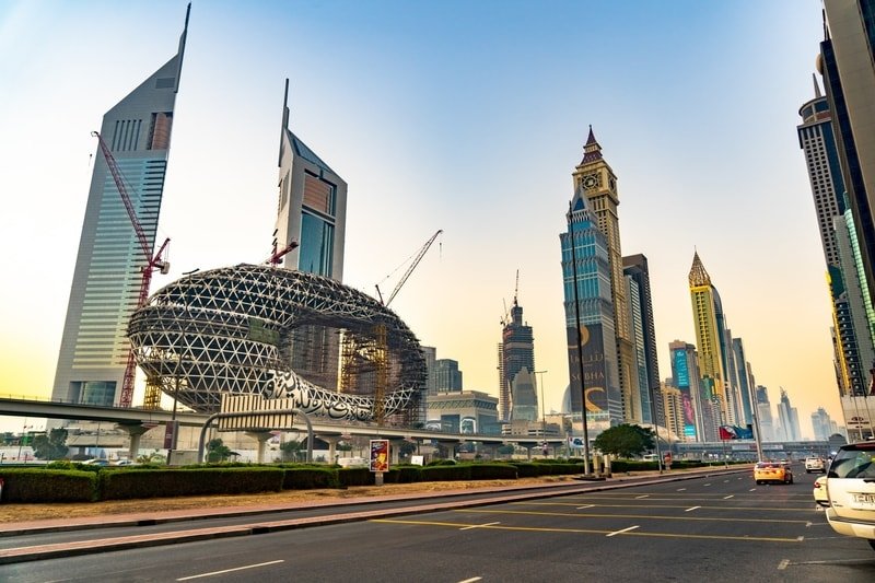 Sheikh Zayd road in Dubai