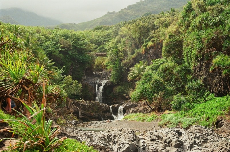 Waterfall in Maui, Hawaii