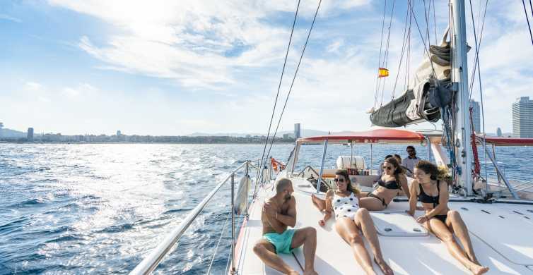 Barcelona: 2-Hour Small-Group Catamaran Cruise with Drink