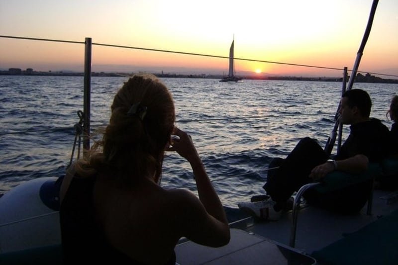 sunset and dinner on malaga boat trip