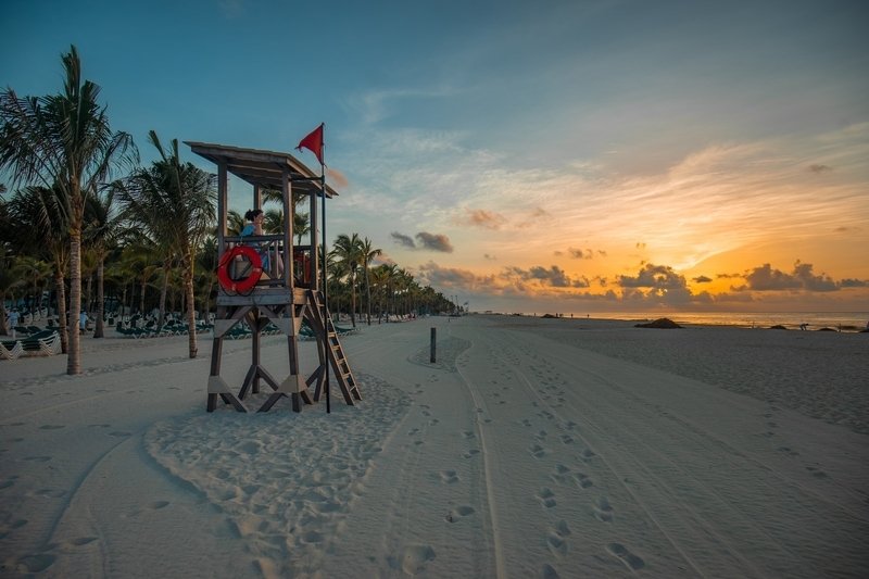 Sunrise on the beach