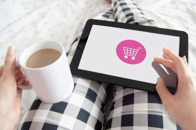 Online shopping tablet 