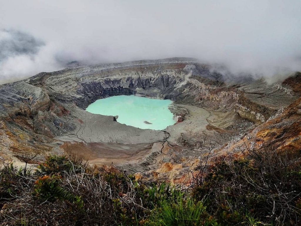 Costa Rica active crater