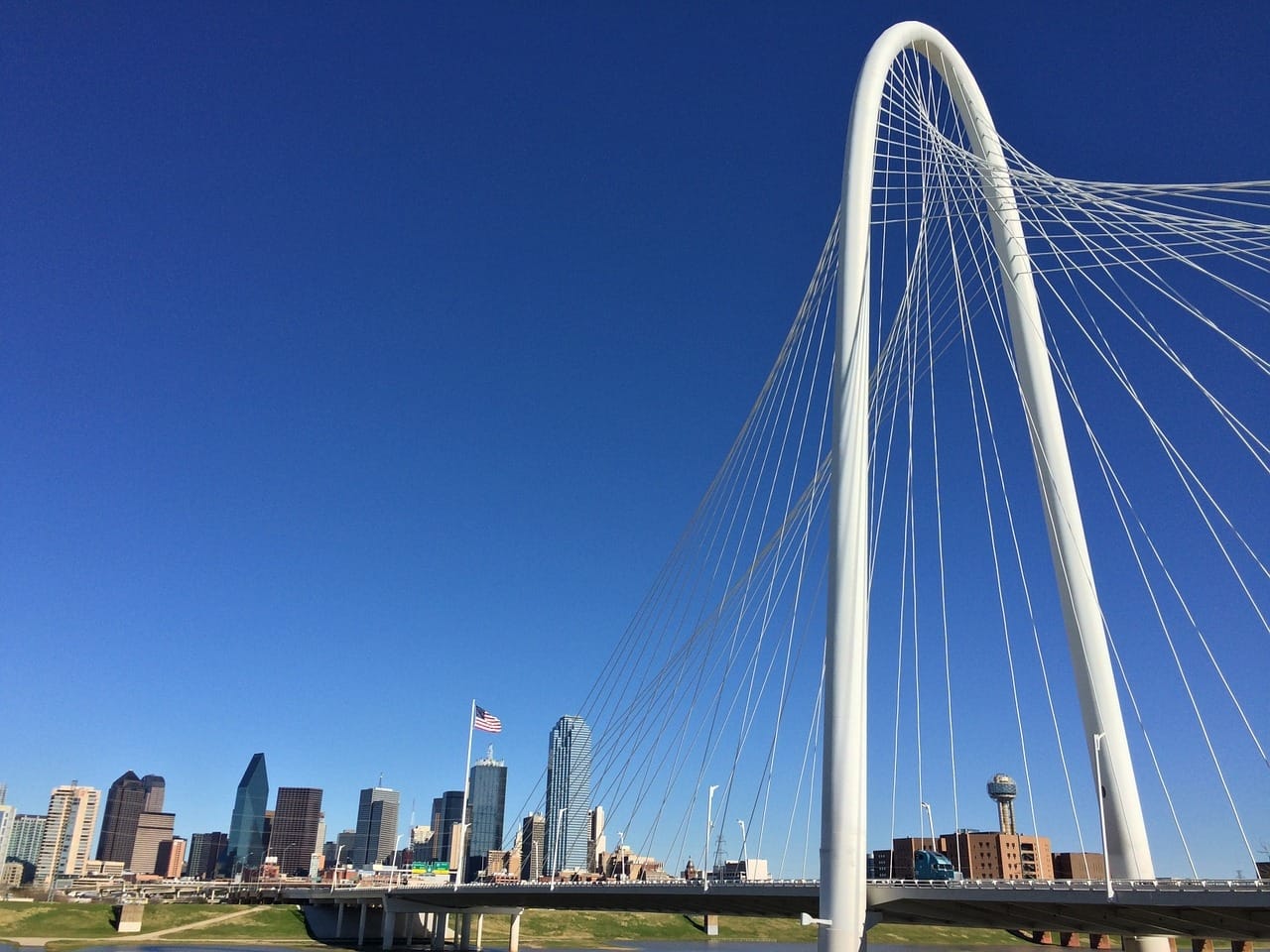 Dallas downtown and bridge