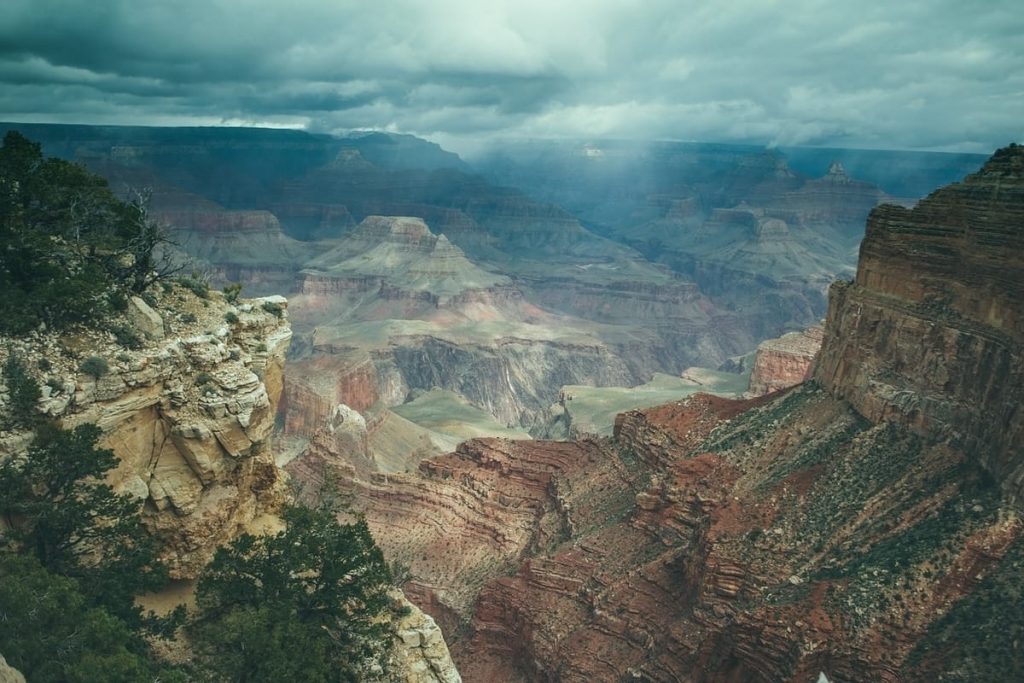 Grand Canyon stormy