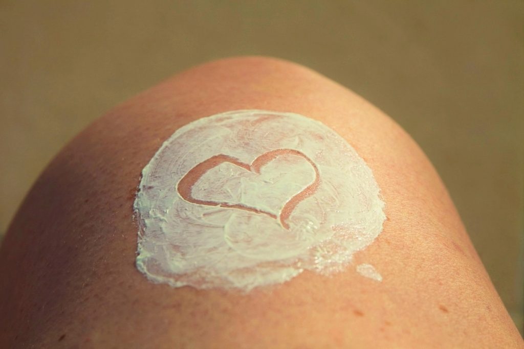 Sunblock with a heart