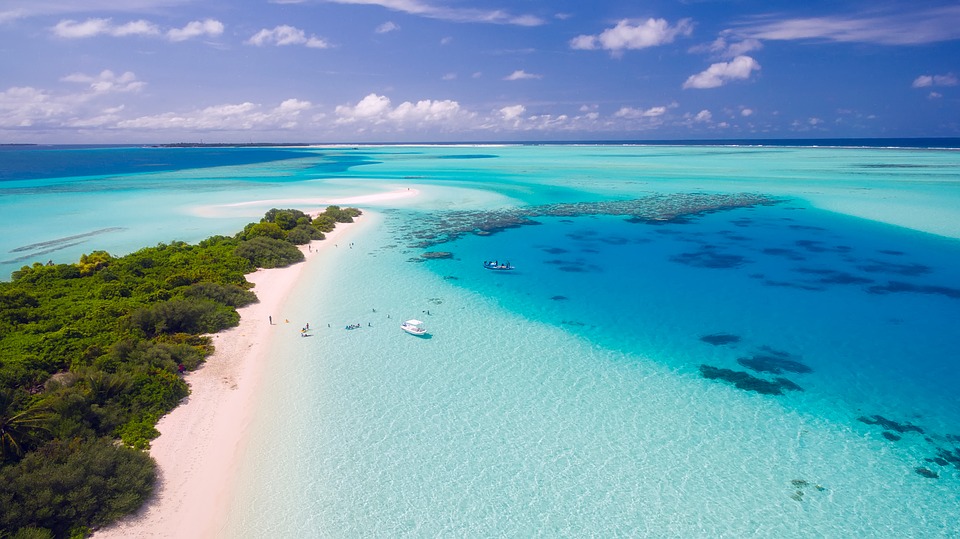 Maldives turquoise water 
