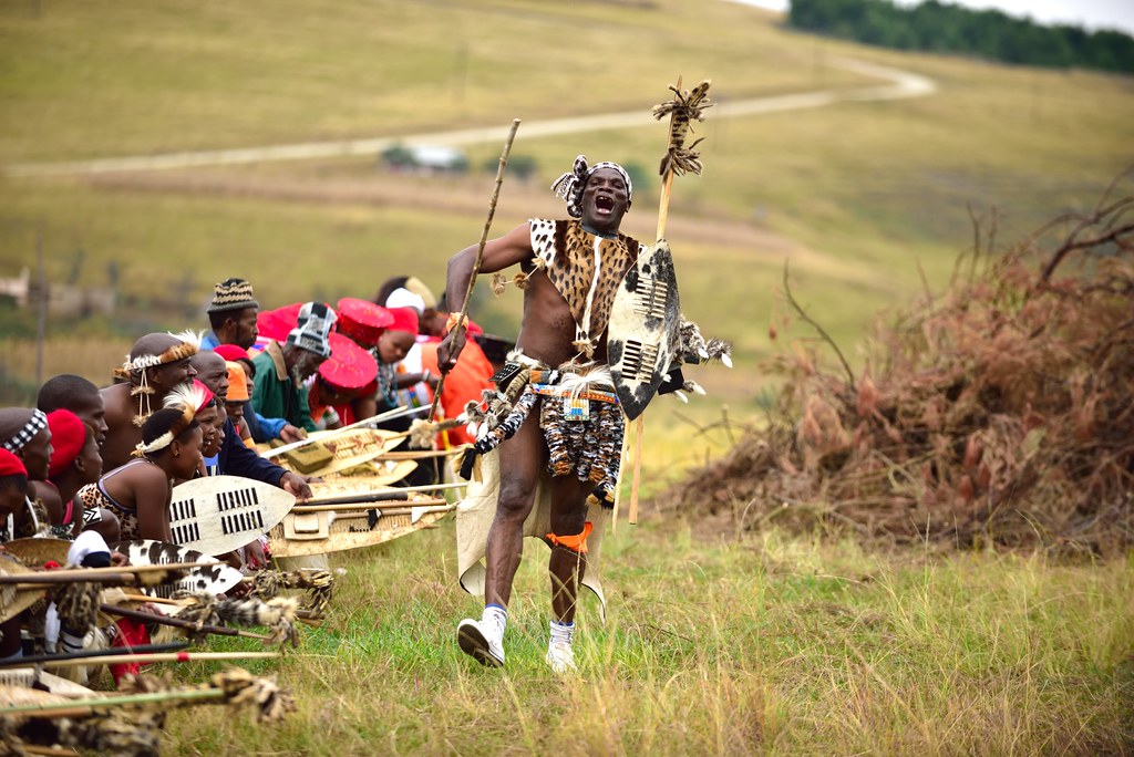 Traditional Zulu warrior 