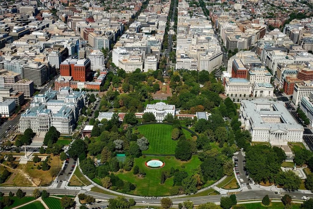 Whitehouse from the air