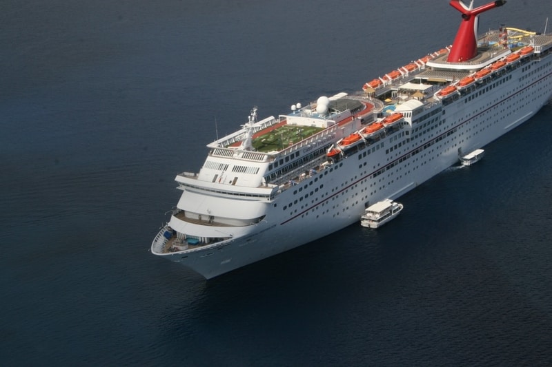 Carnival cruise ship on the ocean