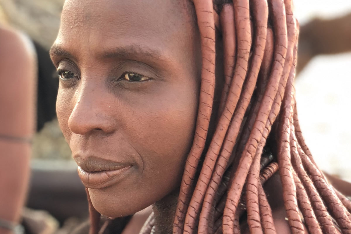 Woman from a Namibian tribe 