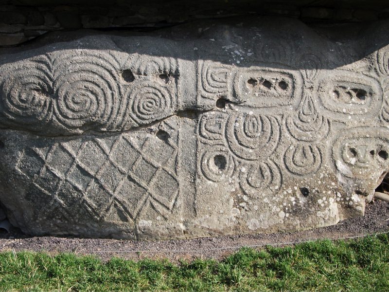 Kerbstone in Newgrange