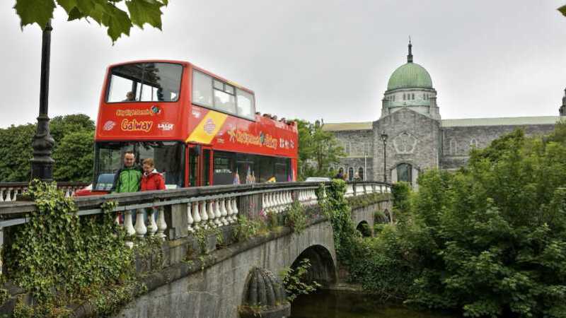 Hop-on hop-off bus in Galway