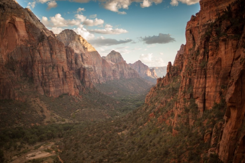 zion national park scenic view