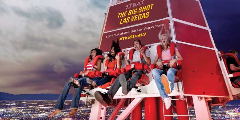 Big Shot ride at the Strat Skypod in Las Vegas