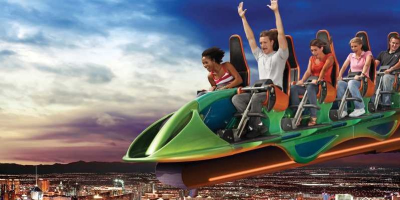 Rollercoaster X-Scream at Strat Skypod in Las Vegas