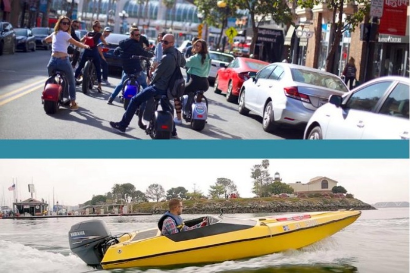 Scooter and Speed Boat Tour