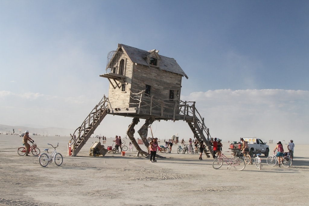 Burning Man Festival, Art House Instalation, Black Rock City, Best Places To Visit in Nevada