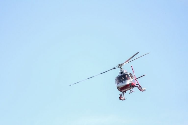 Helicopter in Alaska 