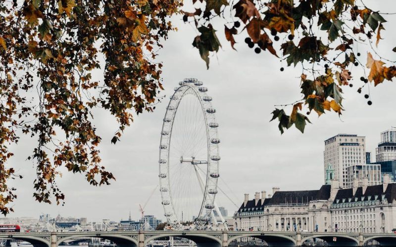 London Eye during Autumn