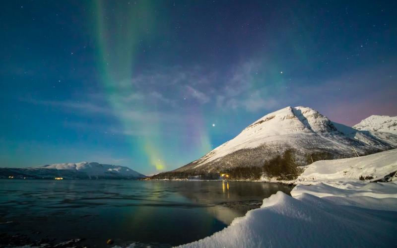 Northern lights in Trosmo, Norway