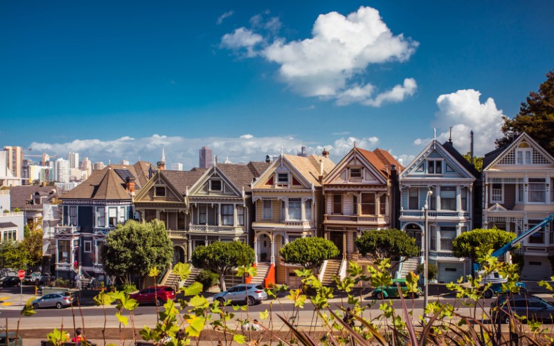 Row of houses in San Francisco 