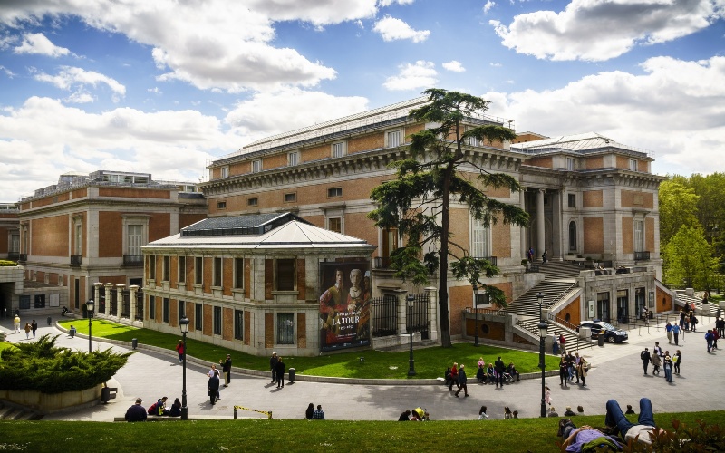 Exterior view of the Prado Museum in Madrid