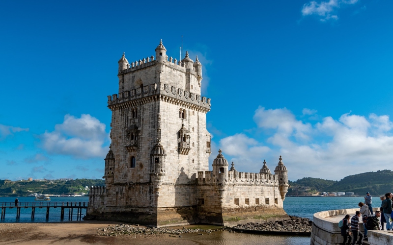 Exterior view of Belem Tower in Lisbon