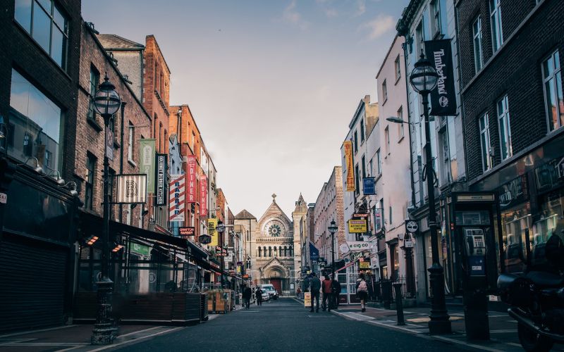 Anne street in Dublin Ireland.
