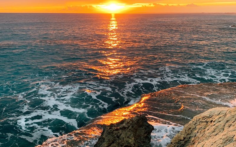 Sunset Off the Coast of Cyprus.