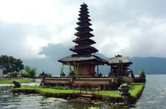 floating temple in bali