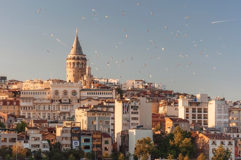 View of buildings in Turkey