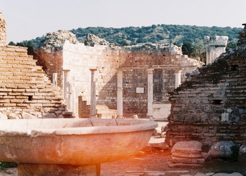 The ruins in Ephesus, Turkey