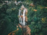 Visiting Ramboda Falls Outside Nuwara Eliya, Sri Lanka